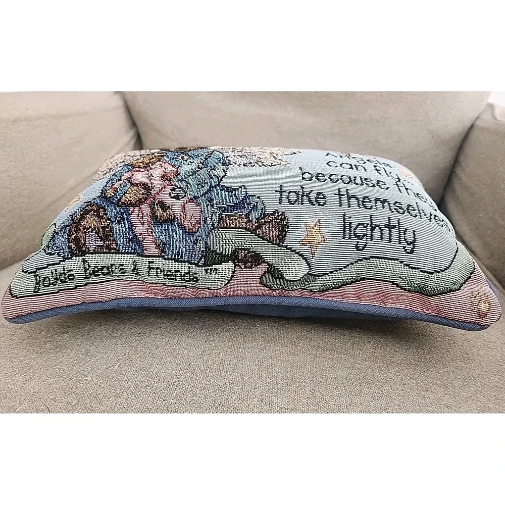Boyds Bears & Friends Tapestry Pillow Angels Can Fly 12